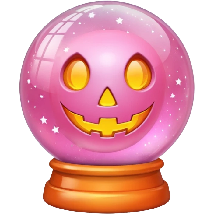 pastel pink orange halloween   globe emoji