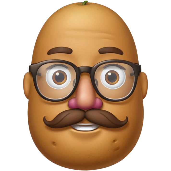 hipster potato head emoji