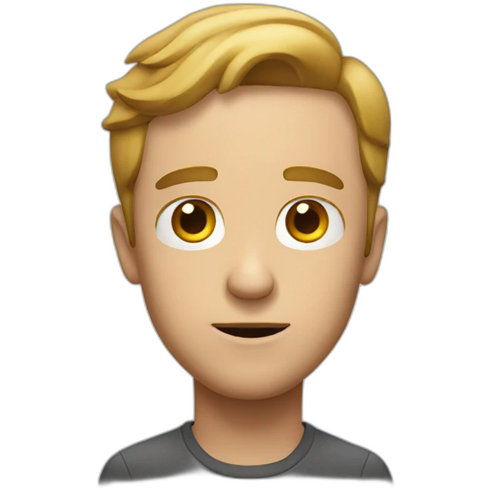 white man shrugging emoji