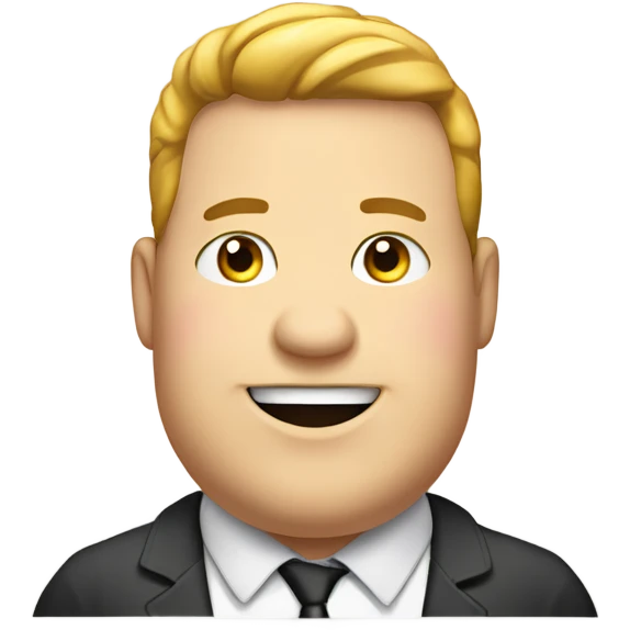 Fat guy holding a sign that reads “I’m gay” emoji