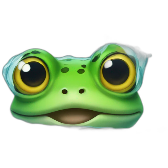 Frog under water  emoji