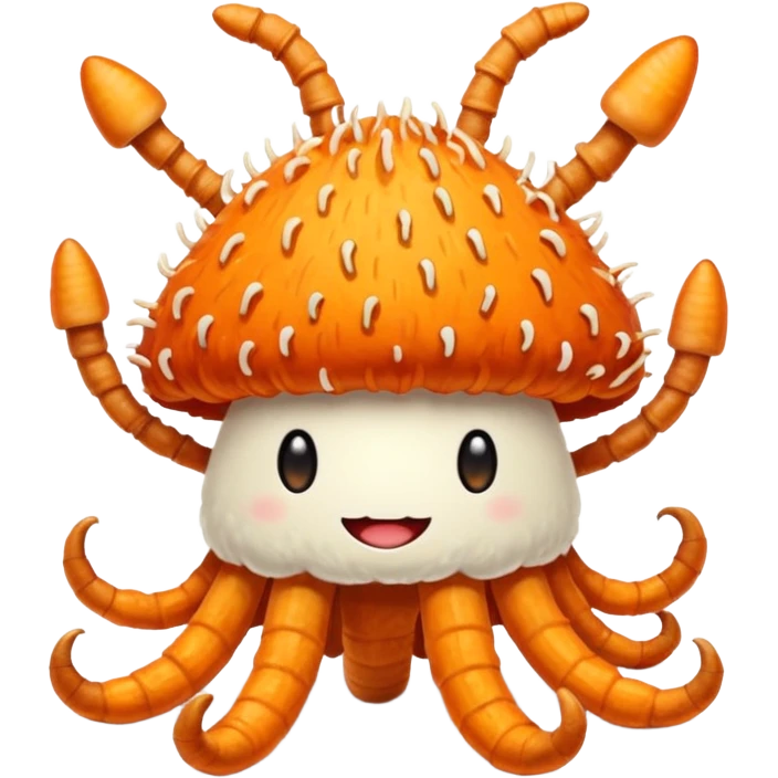 happy mushroom cordyceps emoji