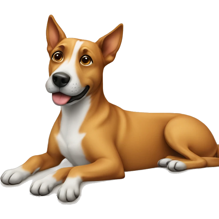 dog relaxing on couch emoji
