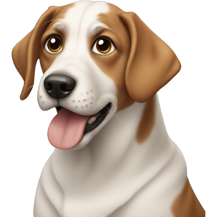 A dog confused  emoji