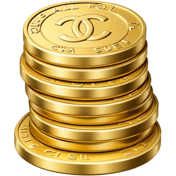 chanel coins stack emoji