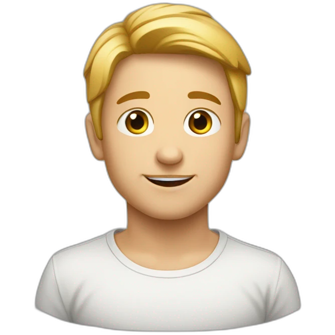 Ein kleine Dünner Junge mit Großen Zähnen emoji