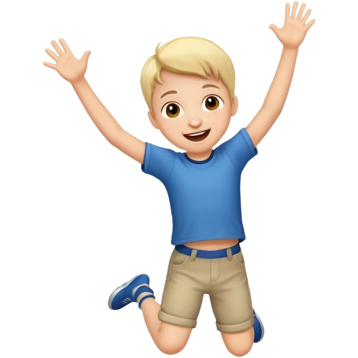 Kid jumping emoji