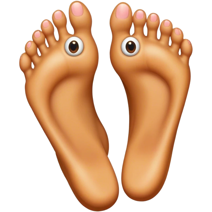 Freaky foot with eyes smiling emoji