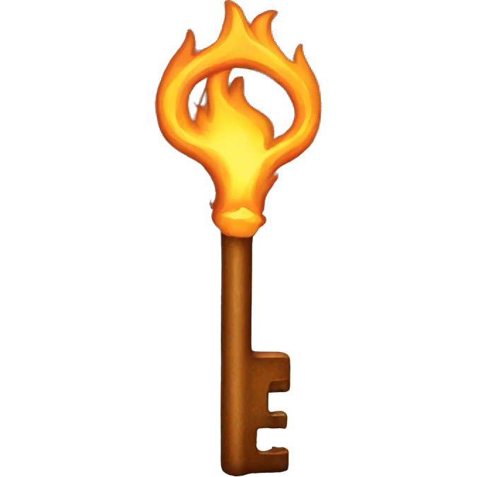 Key on fire emoji