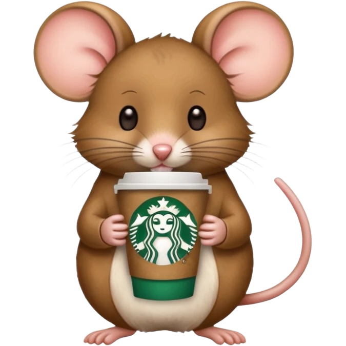 mouse Starbucks emoji