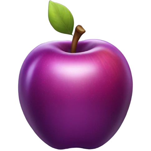 Purple apple emoji