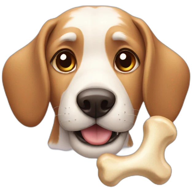 dog with bone emoji