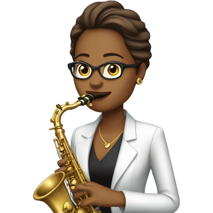 Cheryl playing saxophone emoji