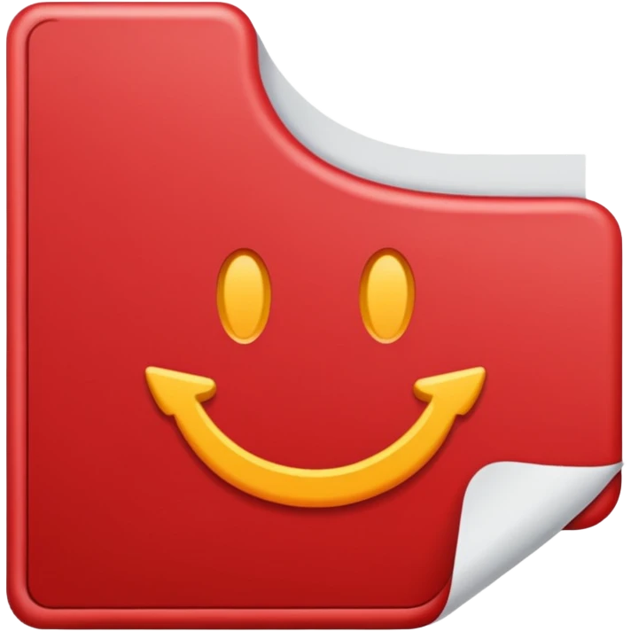 Office red document  emoji