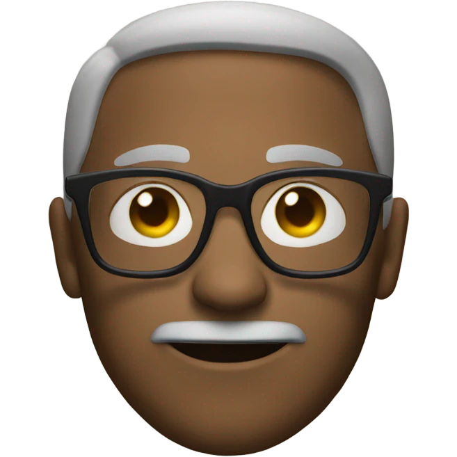 man a with glasses emoji