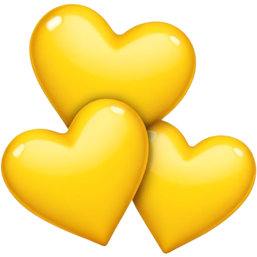 3 yellow hearts  emoji