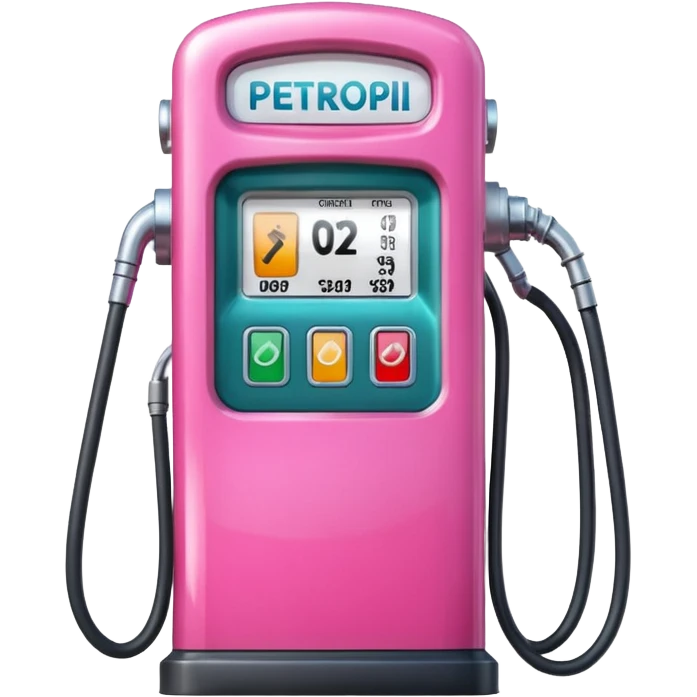 a pink petrol pump emoji