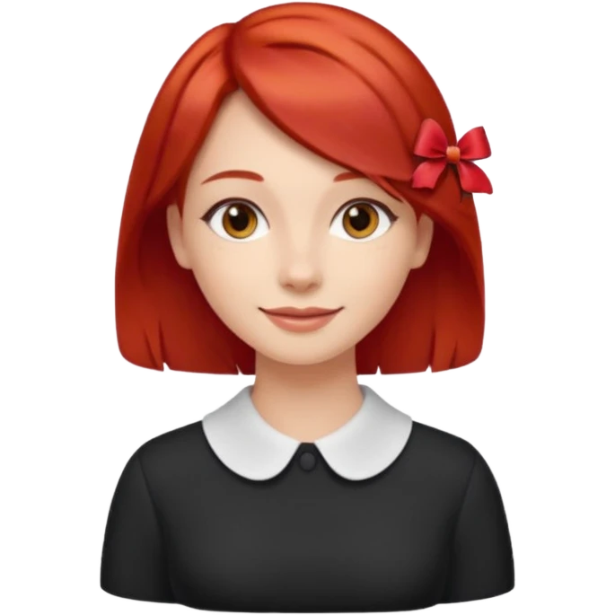 kırmızı toka takan kadın emoji