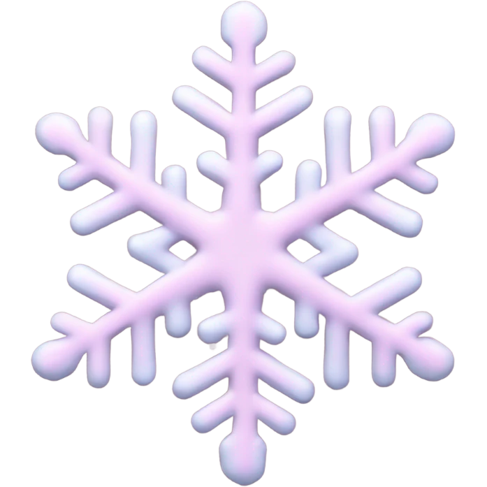 pastel pink snowflake  emoji