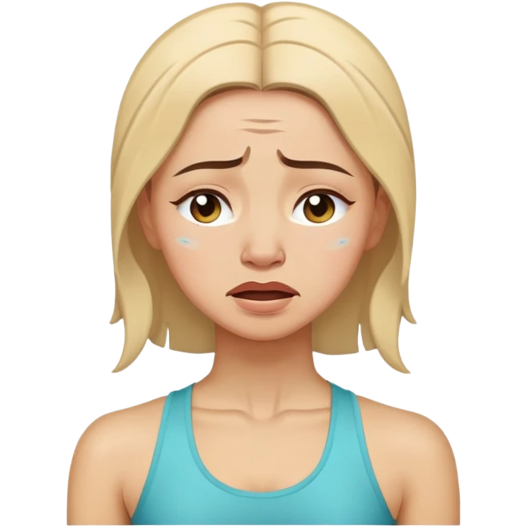 Yoga mom crying  emoji