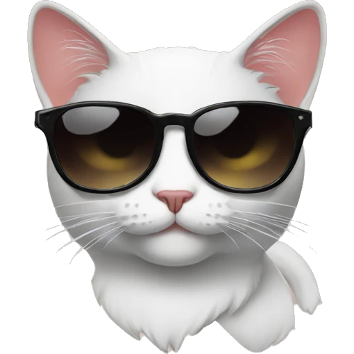 Cat with sunglasses emoji