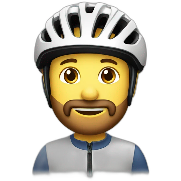 3 mecs à vélo emoji