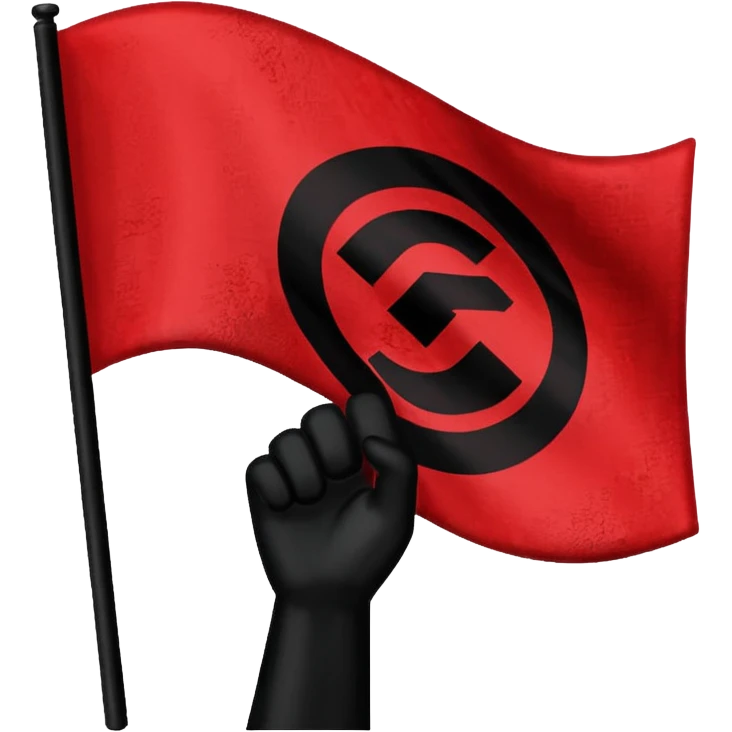 drapeau antifa emoji