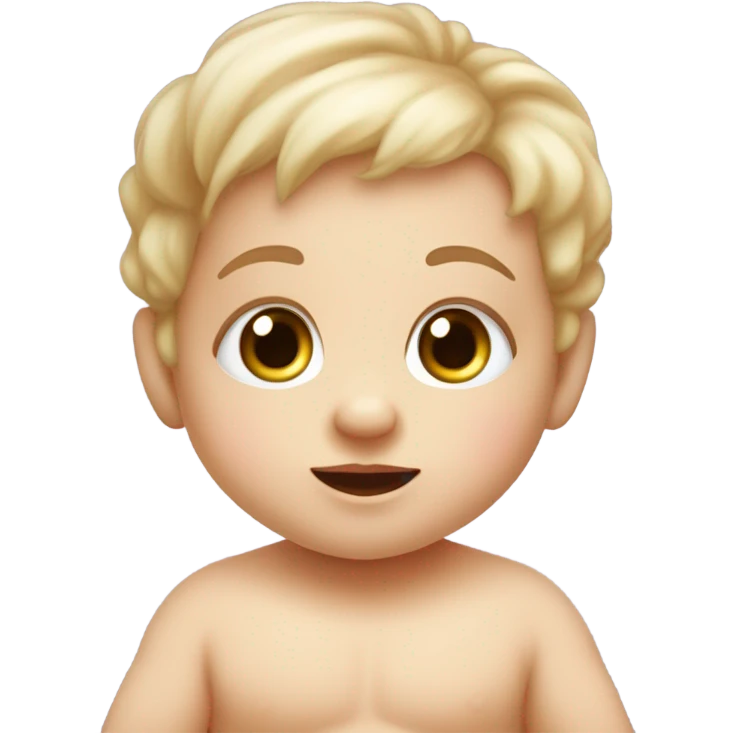 Cute realistic  baby emoji