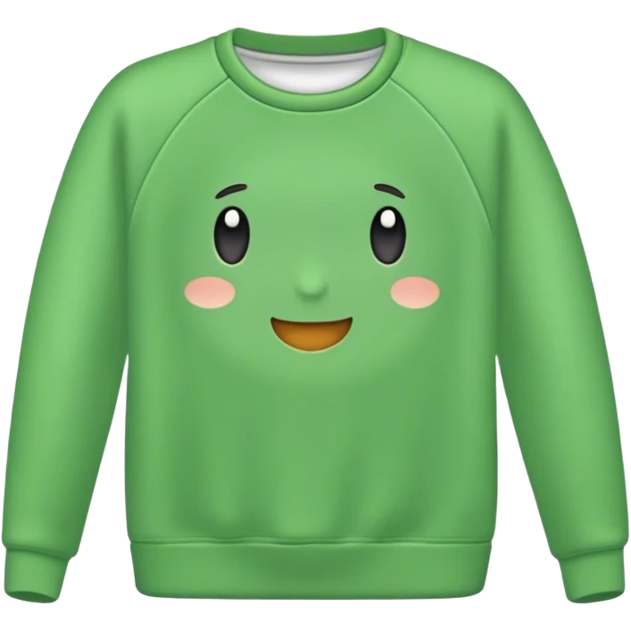 Sweat shirt green emoji