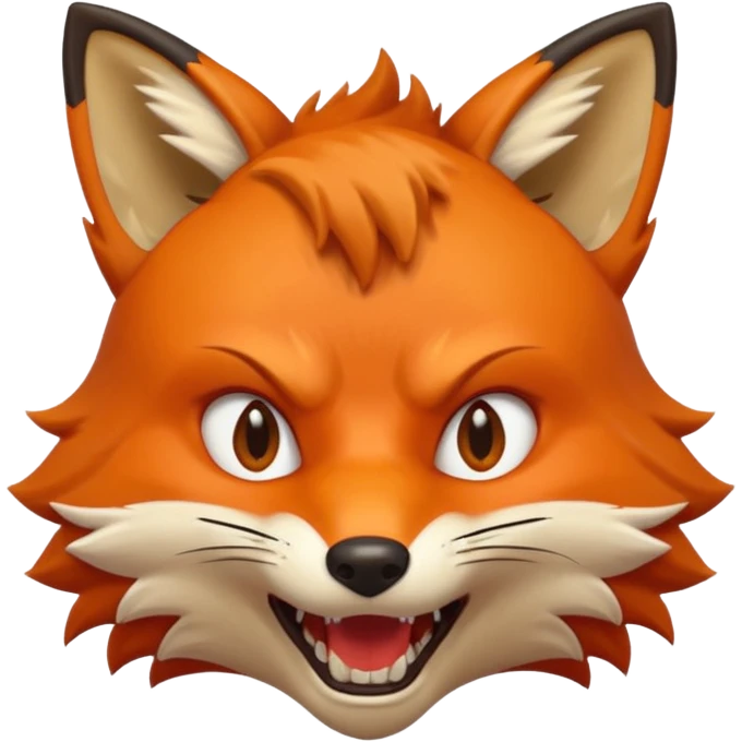 lisek który jest wściekły  emoji