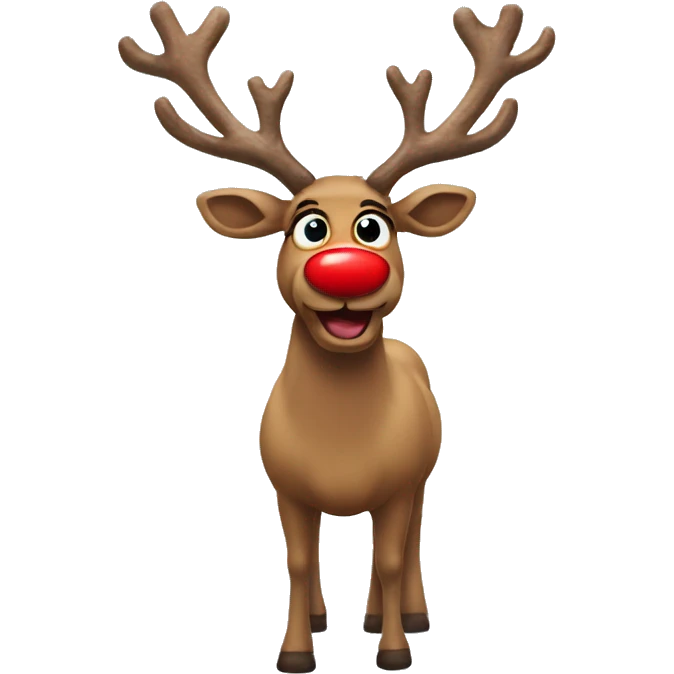 Red Nosed Reindeer emoji