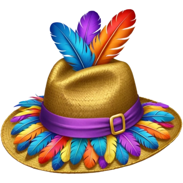  Clown feathered hat just give me feathered hat  emoji