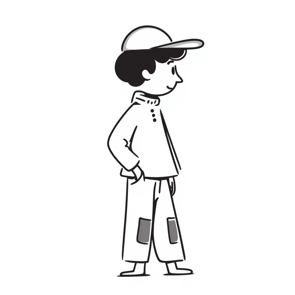 emoji of delivery man is going somewhere to the right , he is sad, he is dressed in work uniform emoji