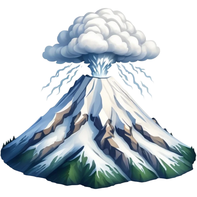 Snowy-mountain-mt-mount-rainier eru emoji