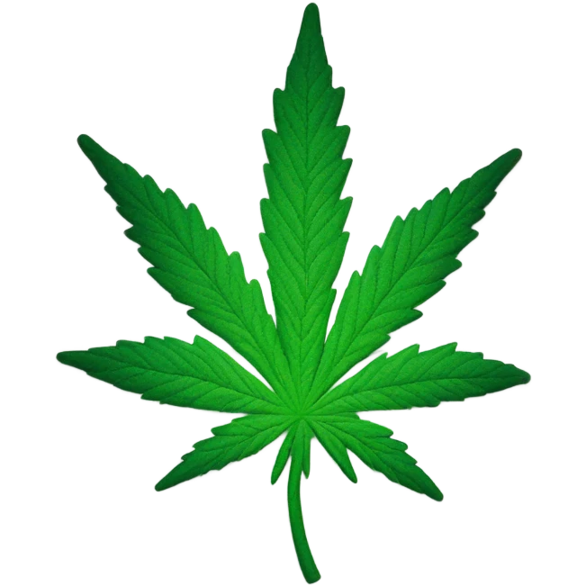 Cannabis leaf on New Year’s Eve  emoji