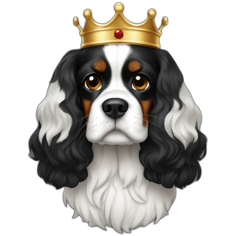 king charles caviller black emoji