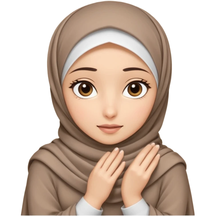 Hijabi girl sitting.     head covered
hands pulling the fabric in
shy-but-dramatic energy
“no cameras pls” but in a cute way
soft + mysterious vibe emoji