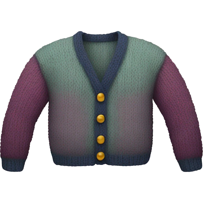 knitted cardigan emoji