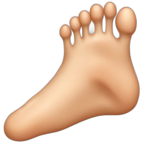 human foot emoji