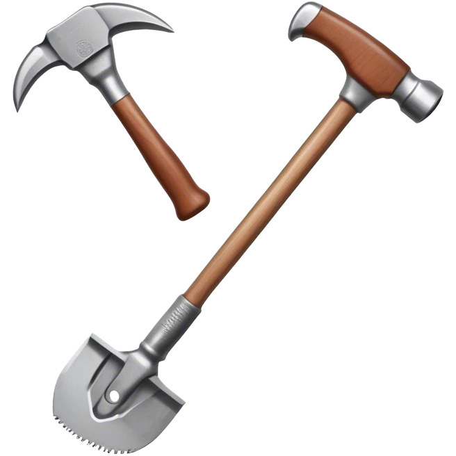 Three-pronged hand tool for loosening soil  emoji