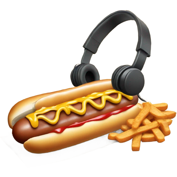 hotdog and musix emoji