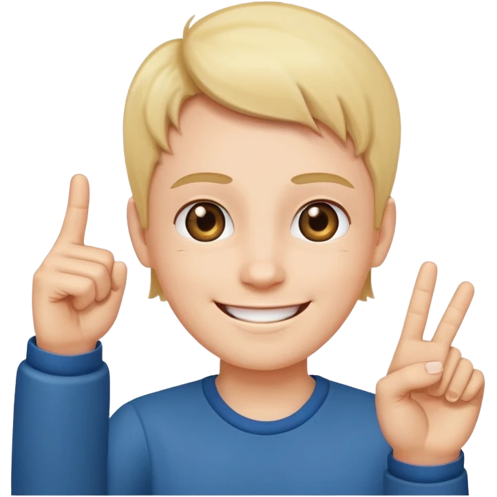 Smiling face with middle finger emoji