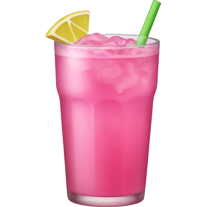 Pink drink emoji