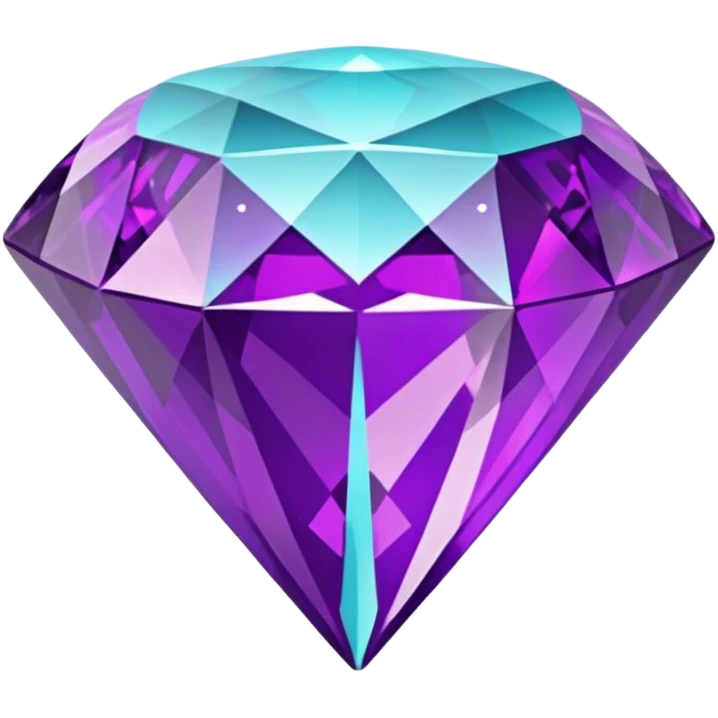 glitter purple cian diamond emoji