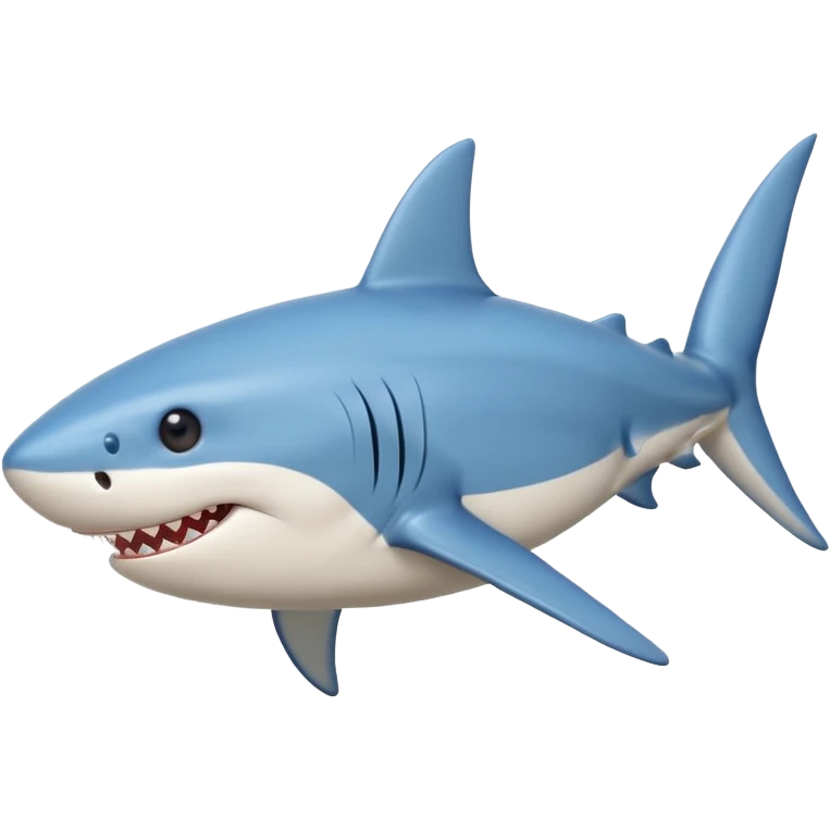 blue shark emoji playing with a rugby ball emoji