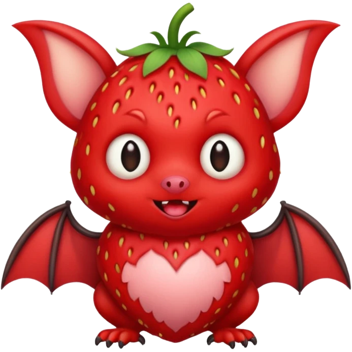 strawberry bat emoji