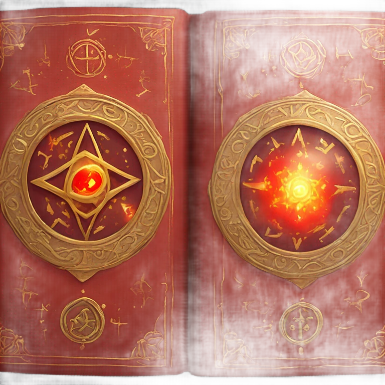 red magical book emoji