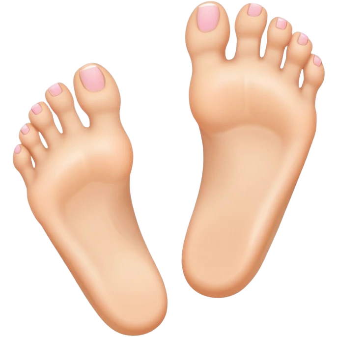 female foot with toes wide spread emoji