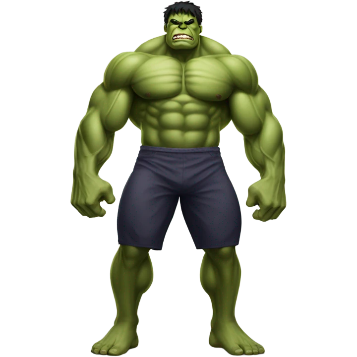 Strong hulk full body gym emoji