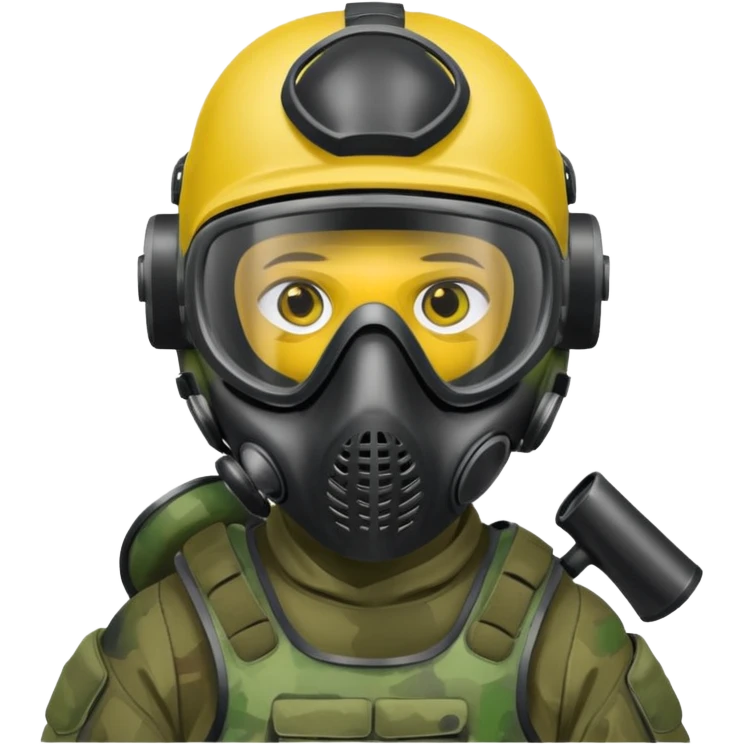 paintball player emoji